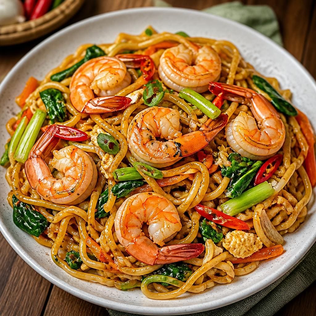 Mie Tumis Udang